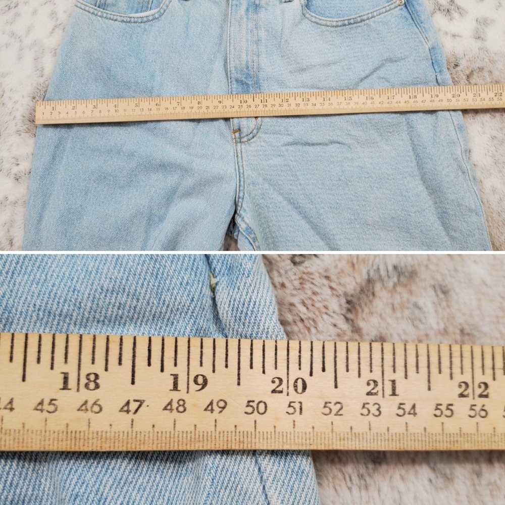 Vintage L.A. Blues 90s Jeans Sz 10 High Rise Classic Fit Light Wash Grunge - Picture 9 of 12